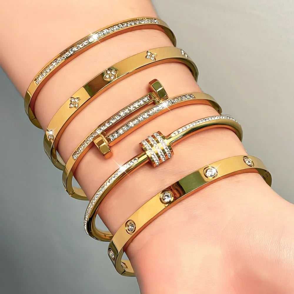 Titanium Steel Stacked Bracelet